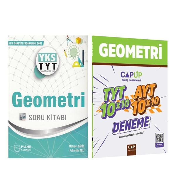 Palme Yayınları TYT Geometri Soru Bankası ve Çap Deneme Seti 2 Kitap - Palme Yayınları - Image 1