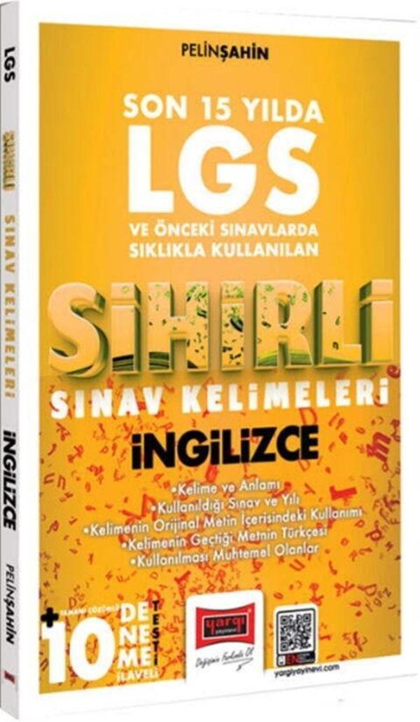 8. Sınıf LGS İngilizce Son 15 Yılda Sıklıkla Kullanılan Sihirli Sınav Kelimeleri Yargı Yayınları - Yargı Yayınları - Image 1