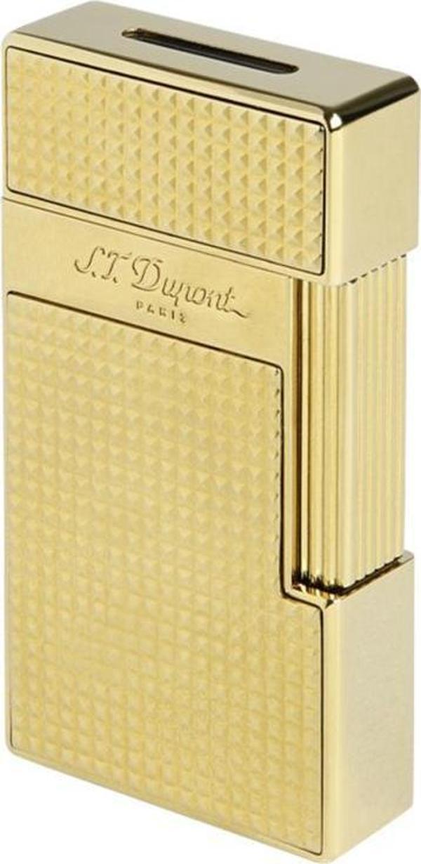 S.T. Dupont Big D Golden Diamond Head Puro Çakmağı 25009 - Image 1