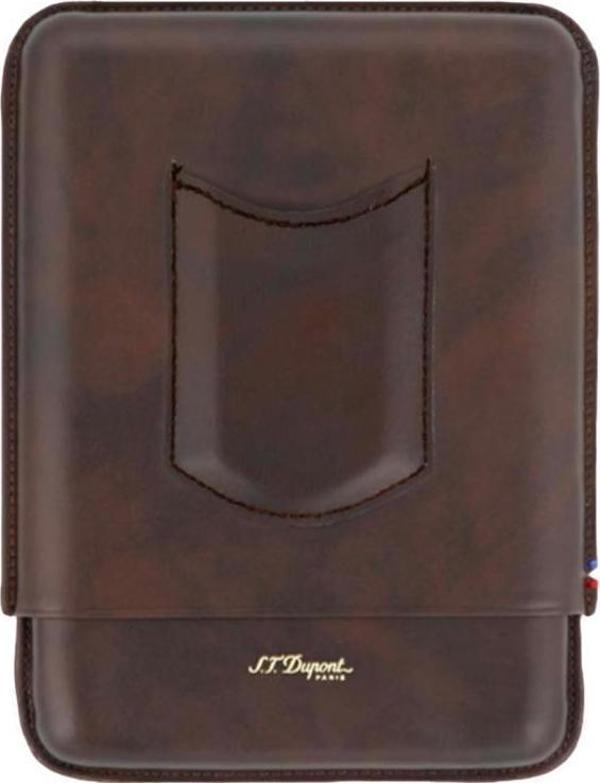 S.T. Dupont Kahverengi Deri Puro Kılıfı 183143 - Image 1