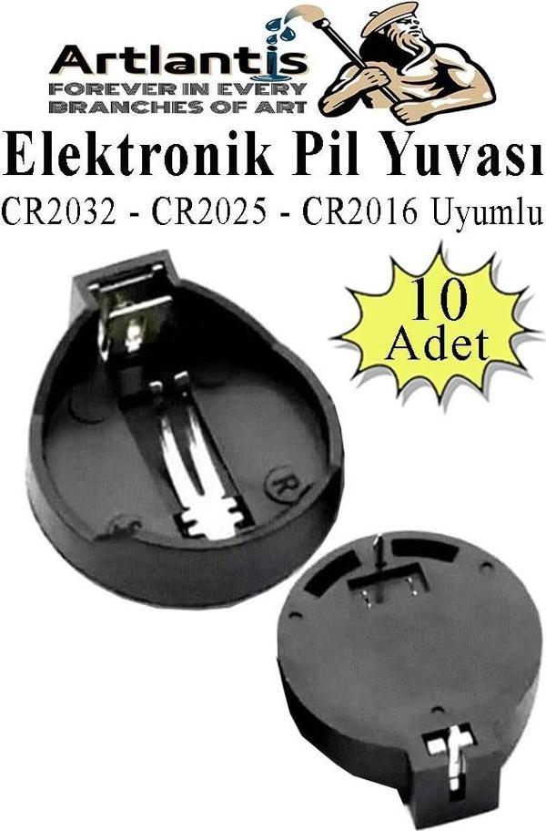 Elektronik Pil Yatağı 3 Volt 10 Adet CR2032 CR2025 CR2016 Para Düğme Pil Yatağı Rcb Pil Tutucu Bios Devre Kart - Image 1