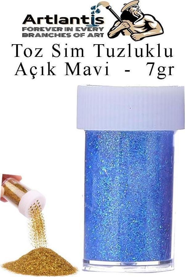 Renkli Toz Sim Tuzluklu 7 gr 1 Adet Renkli Toz Sim Epoksi Reçine Okul Etkinlik Dekarasyon Slime - Image 1