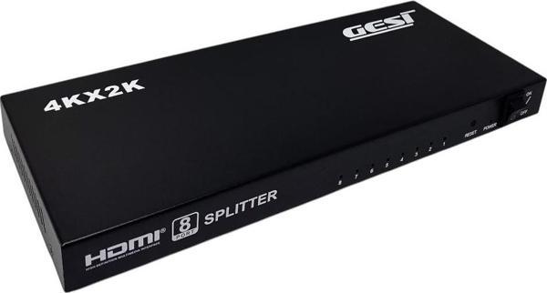 GESİ 4K2K 1x8 HDMI Splitter Full HD 1080P 3D Uyumlu - Image 1