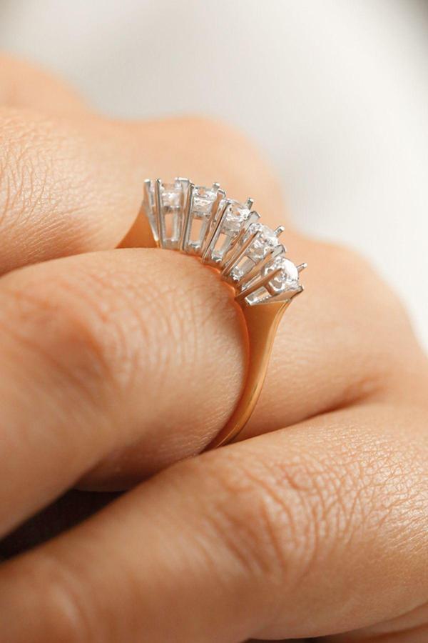 Çgk Çiğdem Gürel Kuyumculuk Sevgililer Günü Beştaş Altın Yüzük - Image 1