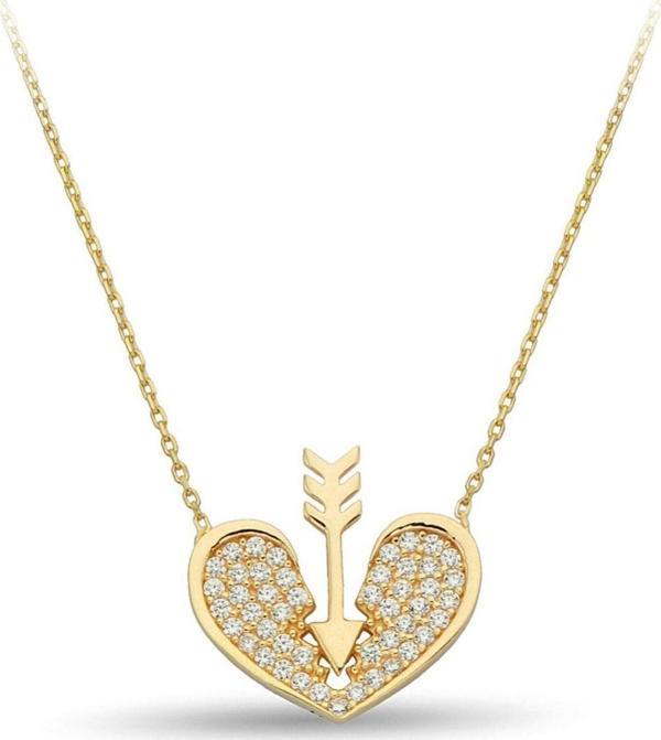 Çgk Çiğdem Gürel Kuyumculuk Kalp Altın Kolye Zk0235 - Image 1