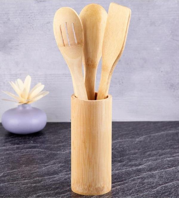 Tohana Kaşık Set Bambu Standlı THN74119 - Image 1