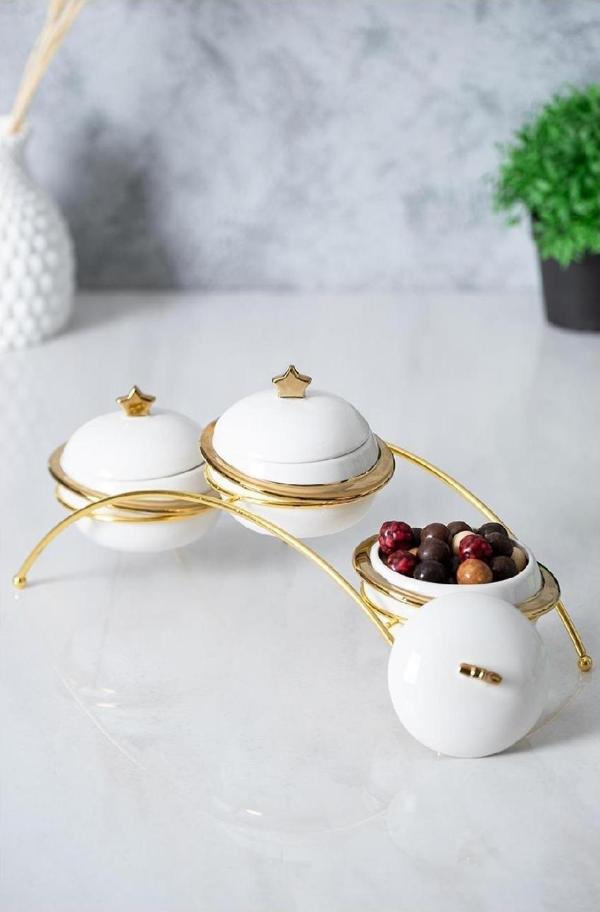 ACAR PORJ-05226 FELIX COLLECTION METAL STANDLI 3LÜ BAHARAT SETİ - Image 1