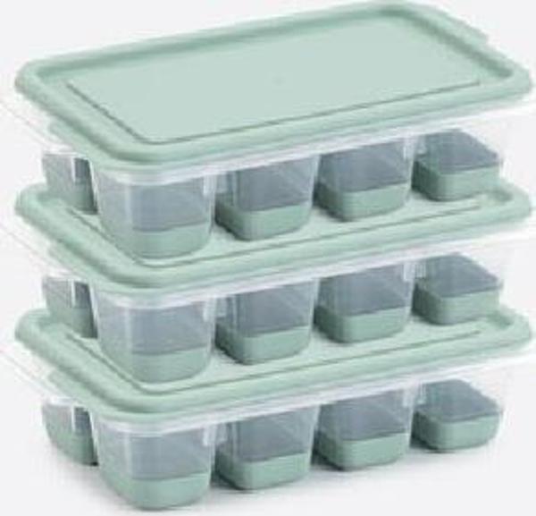 Dünya Buzluk buz kalıbı Silikon Kapaklı Mini 3 Lü 16016 - Image 1
