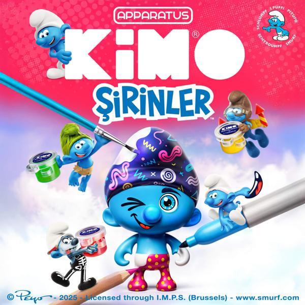 Kimo Şirinler Figür Tasarım Seti (Çiz-Boya-Yapıştır) - Image 1