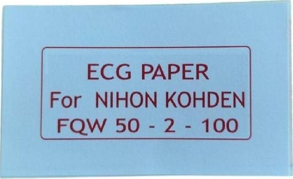 ECG Kağıdı Nihon Kohden FQW 50-2-100 Z Katlamalı 1 Adet 100 Sayfa - Image 1