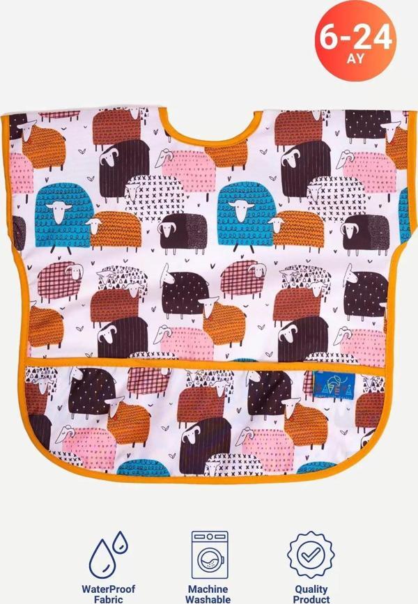 Anp Moda Tasarım Sıvı Geçirmez Mama-Salya Önlüğü 6-24 Ay - Image 1