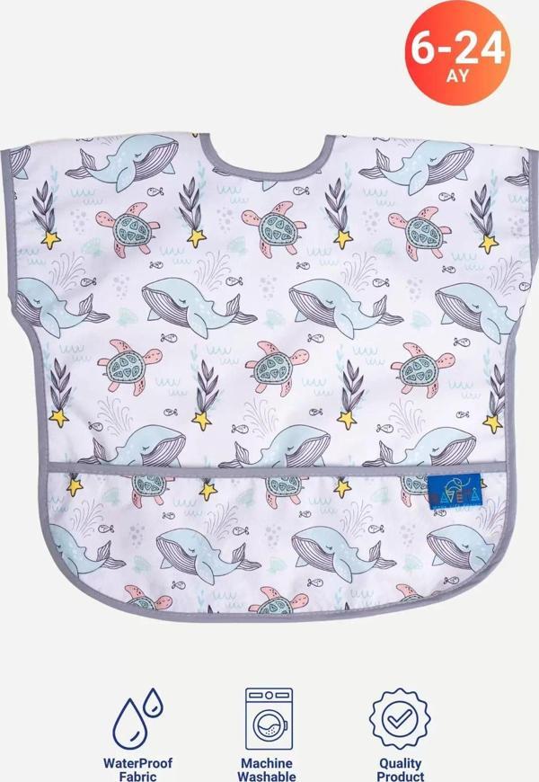 Anp Moda Tasarım Sıvı Geçirmez Mama-Aktivite Önlüğü 6-24 Ay - Image 1