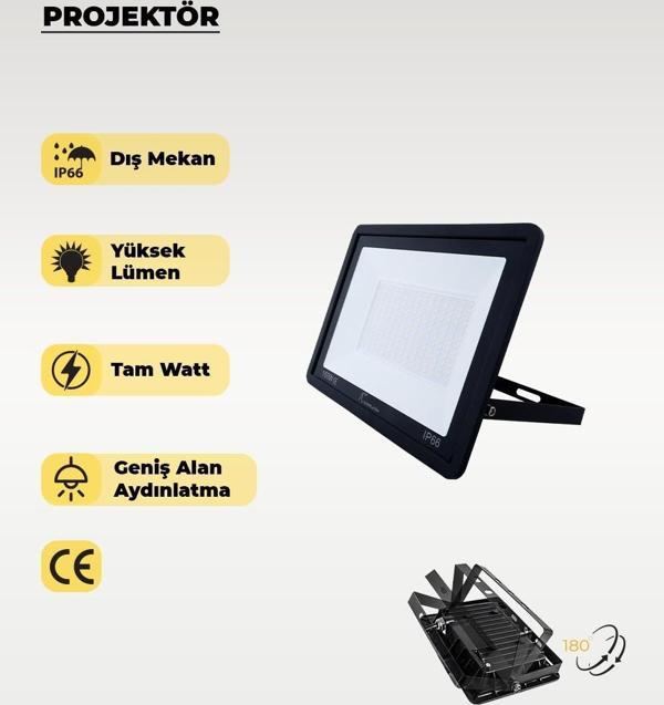 150W Led Projektör 3200K (Sarı Işık) - Image 1