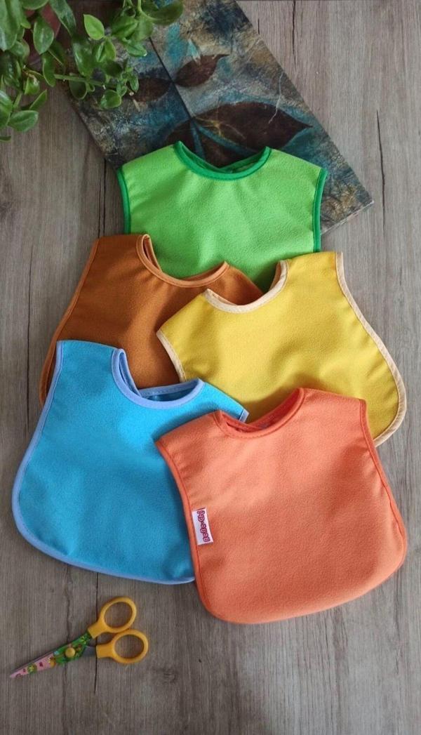 Anp Moda Tasarım Sıvı Geçirmez Mama Önlüğü 5’Li Set 0-36 Ay - Image 1
