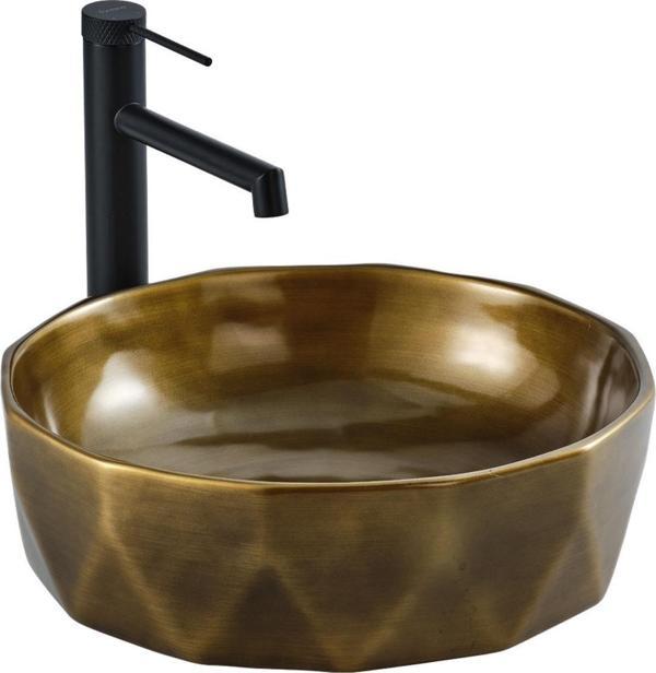 LENA TEZGAH ÜSTÜ ÇANAK LAVABO E-2110BR BRONZ - Image 1