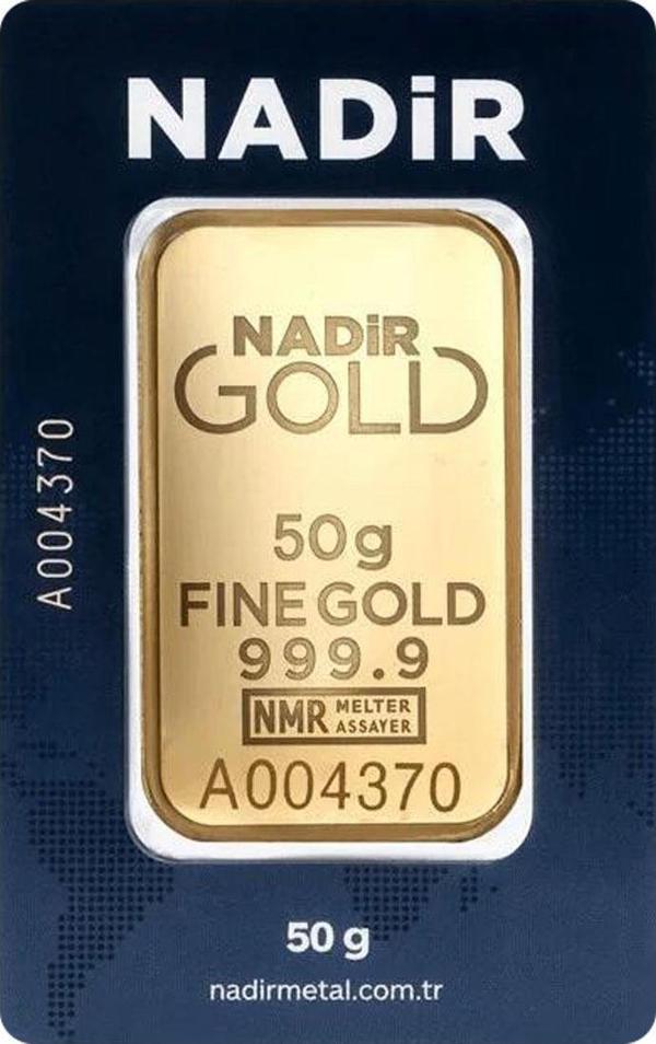 50 gr 24 Ayar 999.9 Milyem NadirGold Gram Altın - Image 1