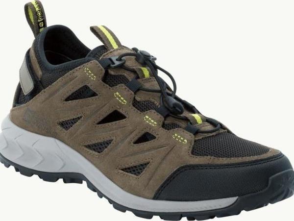 Jack Wolfskin 4051301 Woodland 2 Hybrid Low Khaki/Lime Erkek Outdoor Ayakkabı - Image 1