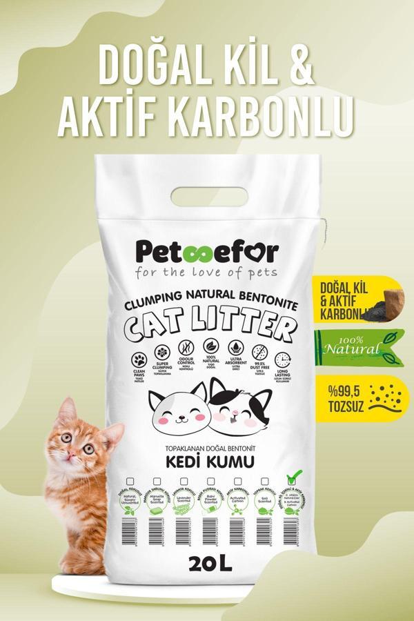 20 Lt Aktif Karbonlu Yeni Nesil Organik Kedi Kumu - Image 1
