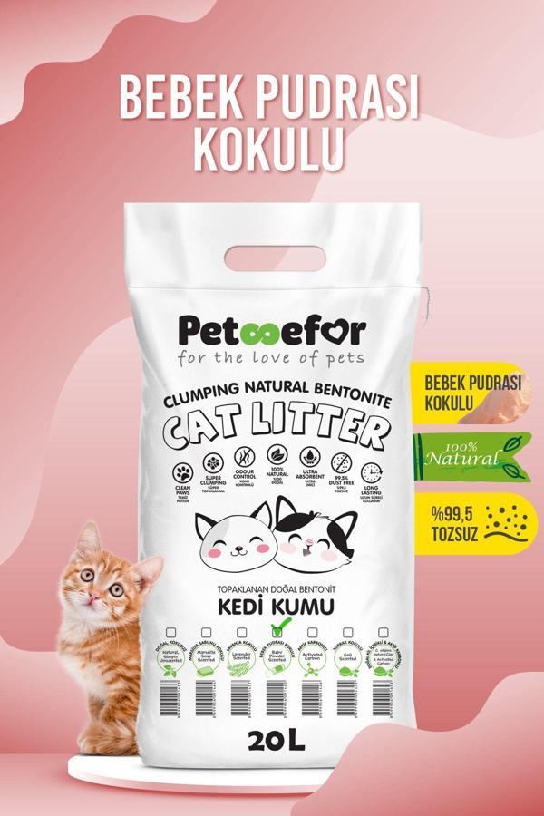 20 Lt Bebek Pudralı Kedi Kumu - Image 1