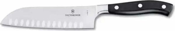 Victorinox 7.7323.17G 17cm Siyah Dövme Çelik Santoku Bıçağı, Hediye Kutulu - Image 1