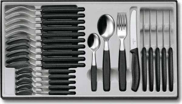Victorinox 6.7833.24 Siyah Masa Seti, 24 Parça - Image 1