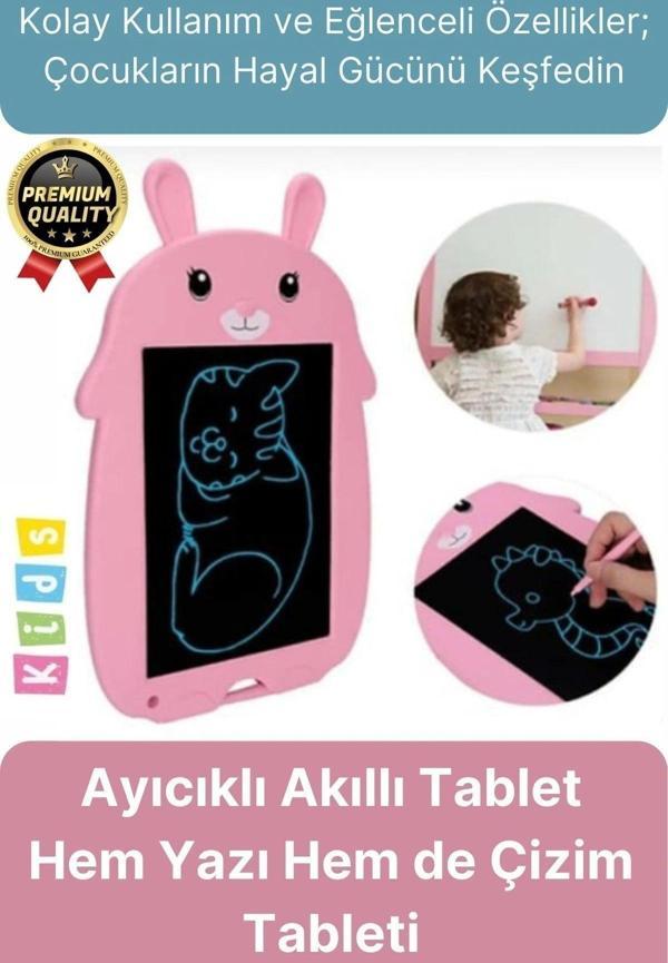 Kolay Kullanım Dayanıklı Lcd Ekran Kalemli Dijital Akıllı Ayıcıklı Yazı Boyama Çizim Tableti 8,5 Inç - Image 1