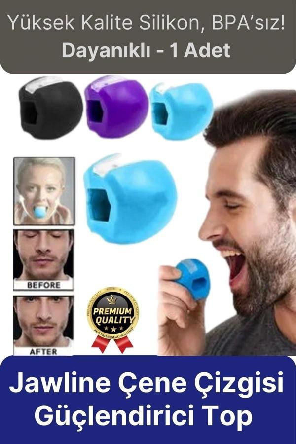 Yüksek Kalite BPA İçermeyen Silikon Jawline Çene Çizgisi Güçlendirici Egzersiz Topu Başlangıç Seviye - Image 1