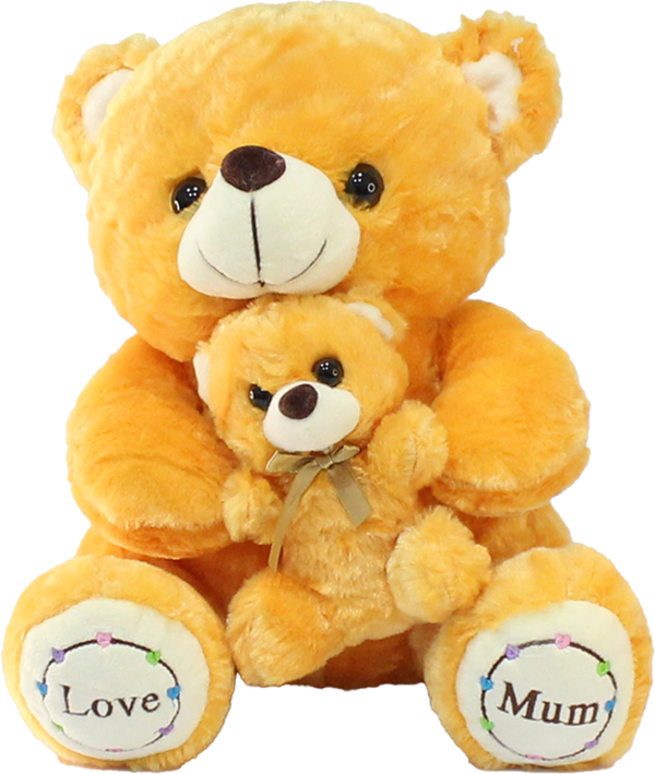 Mcm Group Love Mum Yavrulu Anne Ayı Peluş Oyuncak 30 Cm - Image 1