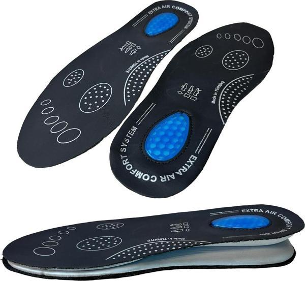 SRTfootcare Air Confort Topuk Dikeni Jel Takviyeli Fusped Ortopedik Deri Taban 1 Çift - Image 1