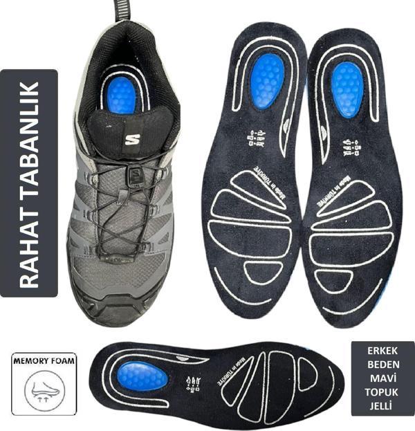 Air Comfort Topuk Dikeni Jel Takviyeli Memory Ortopedik SÜET Kumaş Taban 1 Çift - Image 1