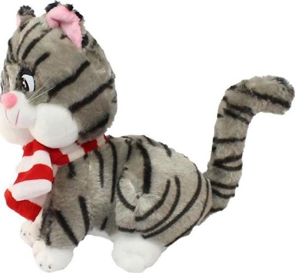 Mcm Group Miyavlayan Atkılı Kedi Peluş Oyuncak 25 Cm - Image 1