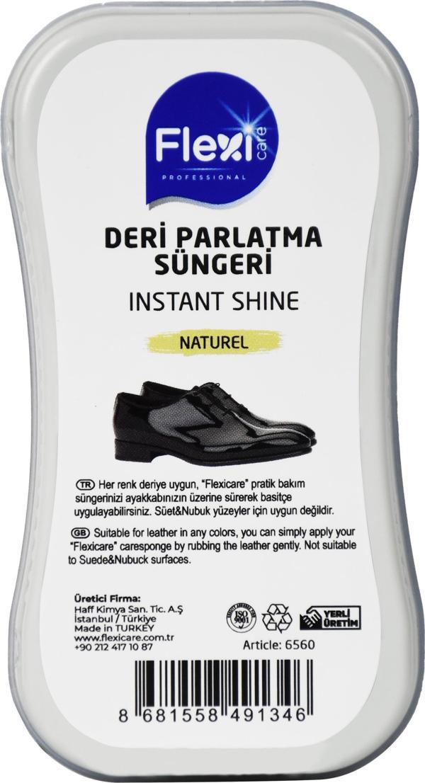 Flexi Cilalı Deri Parlatma Süngeri Naturel 1 Adet - Image 1