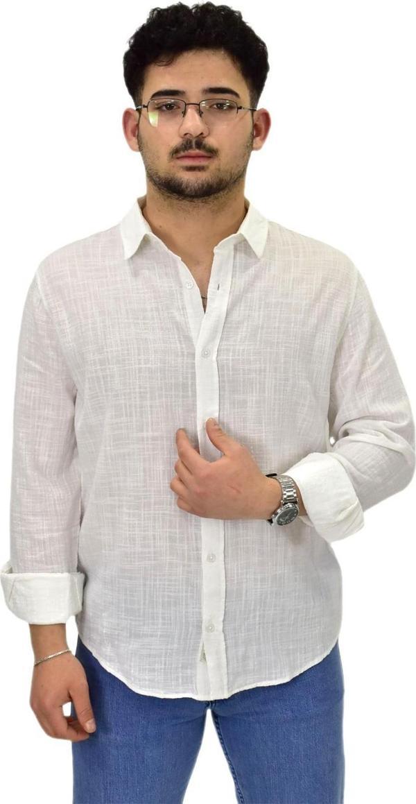 Erkek Spor Silim Fit Uzun Kol Gömlek G5005 BGL-ST04494 - Image 1