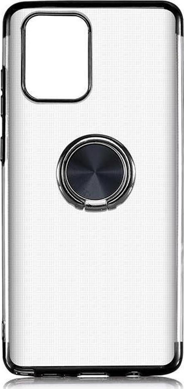 Galaxy A91 (S10 Lite) Kılıf Gess Kenarları Renkli Yüzük Aparatlı - Image 1