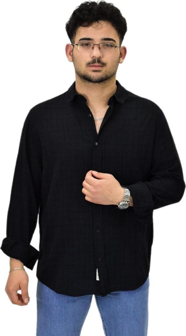 Erkek Spor Silim Fit Uzun Kol Gömlek G5005 BGL-ST04494 - Image 1