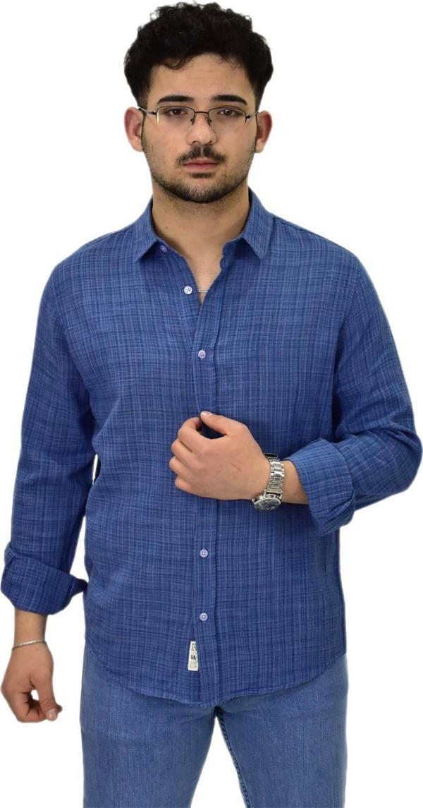 Erkek Spor Silim Fit Uzun Kol Gömlek G5005 BGL-ST04494 - Image 1