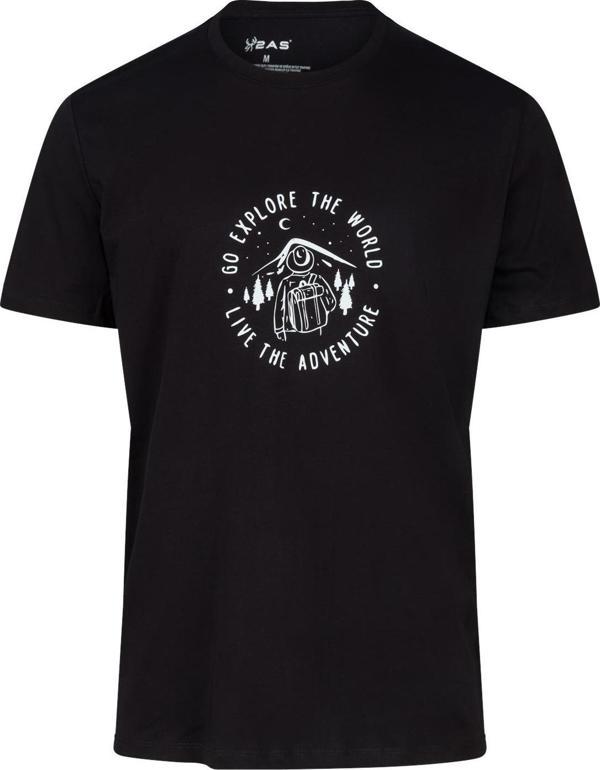 2AS Alex Baskılı Erkek Sıfır Yaka T-Shirt - Image 1