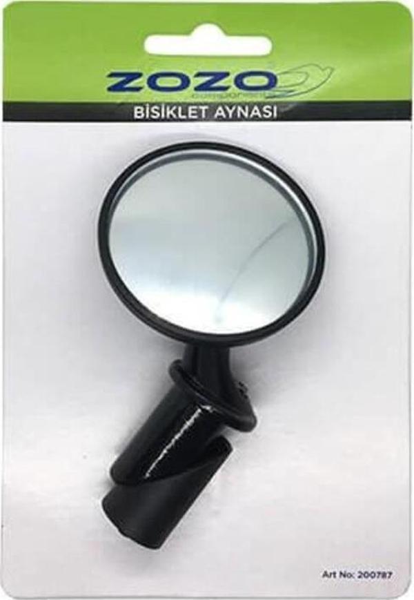 Zozo Ayna Jy-16 Gidon Içine Bağlantılı Açılı Ayna Siyah Bisiklet Gidon Aynası - Image 1