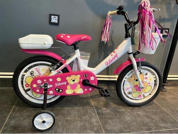 Bianchi Honey 16 Jant V Fren Kız Çocuk Bisikleti Beyaz-Pembe - Image 1