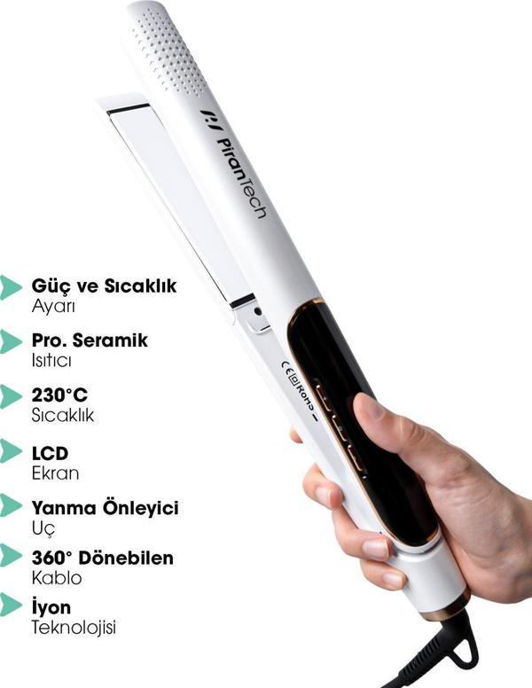 Ta-2638 Dijital Ekranlı Seramik Plaka Sıcaklık Ayarlı Yeni Nesil Saç Düzleştirici - Image 1
