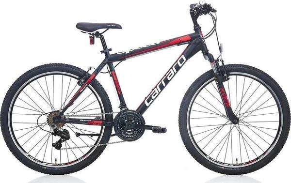Carraro 24J Speed 240 Dağ Bisikleti - Mat Siyah Kırmızı (Alüminyum) - Image 1