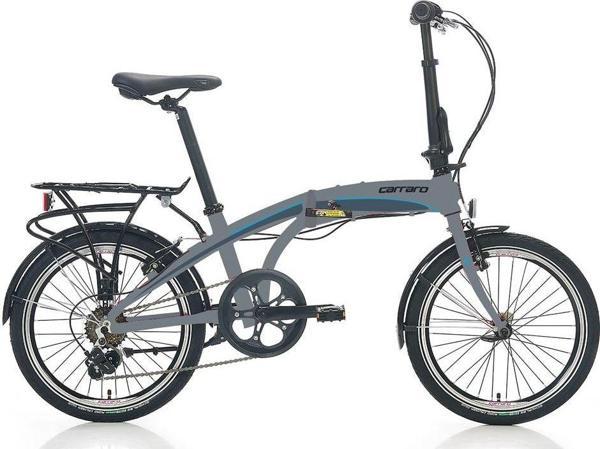 Carraro Flexi 106 20 Jant Katlanabilir Bisiklet Mat Gri Siyah Mavi - Image 1