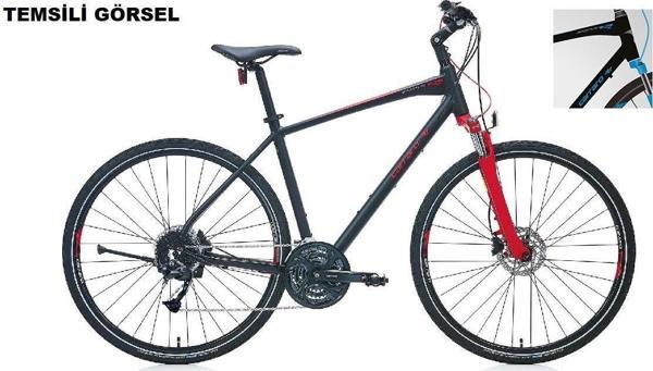 Carraro 28J Sportıve 227 Şehir Bisikleti - Mat Siyah Mavi - 45 Kadro - Image 1