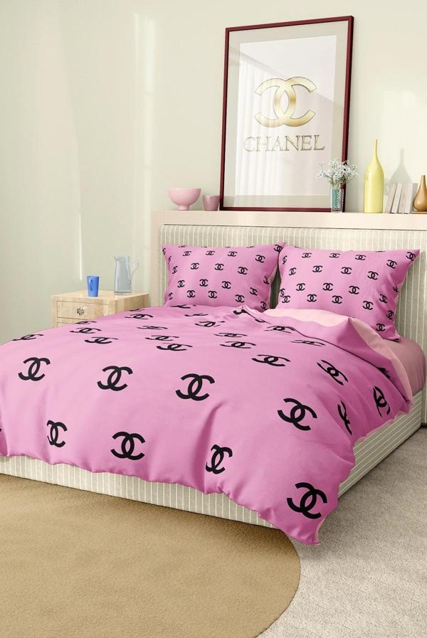 Marka Nevresim Takımı Çift Kişilik Pamuklu Saten Kumaş 6 Parça 3D Dijital Baskı Duvet Cover Set Mode - Image 1