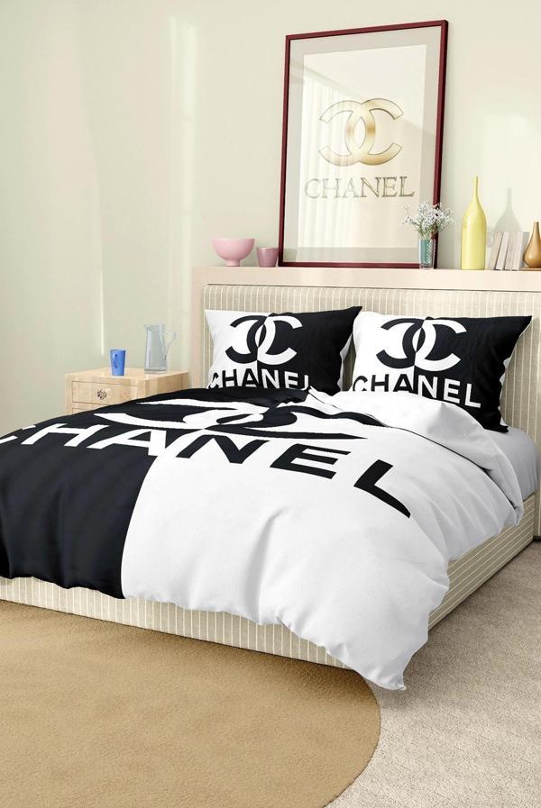 Marka Nevresim Takımı Çift Kişilik Pamuklu Saten Kumaş 6 Parça 3D Dijital Baskı Duvet Cover Set Mode - Image 1