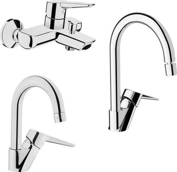 Artema Solid S Kuğu Lavabo, Eviye Mutfak ve Banyo Batarya Seti - Image 1