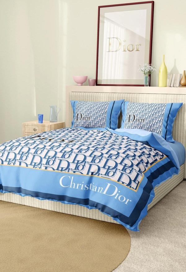 Marka Nevresim Takımı Çift Kişilik Pamuklu Saten Kumaş 6 Parça 3D Dijital Baskı Duvet Cover Set Mode - Image 1