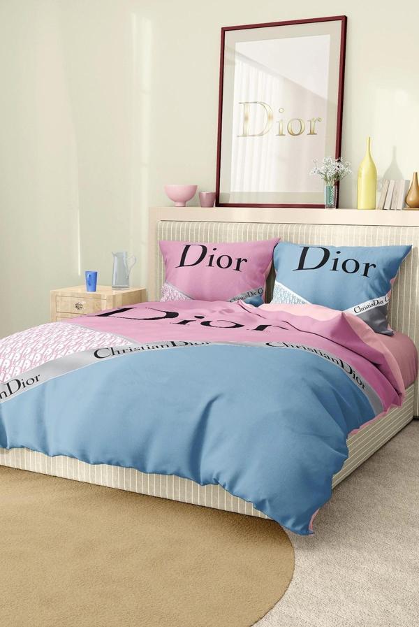 Marka Nevresim Takımı Çift Kişilik Pamuklu Saten Kumaş 6 Parça 3D Dijital Baskı Duvet Cover Set Mode - Image 1
