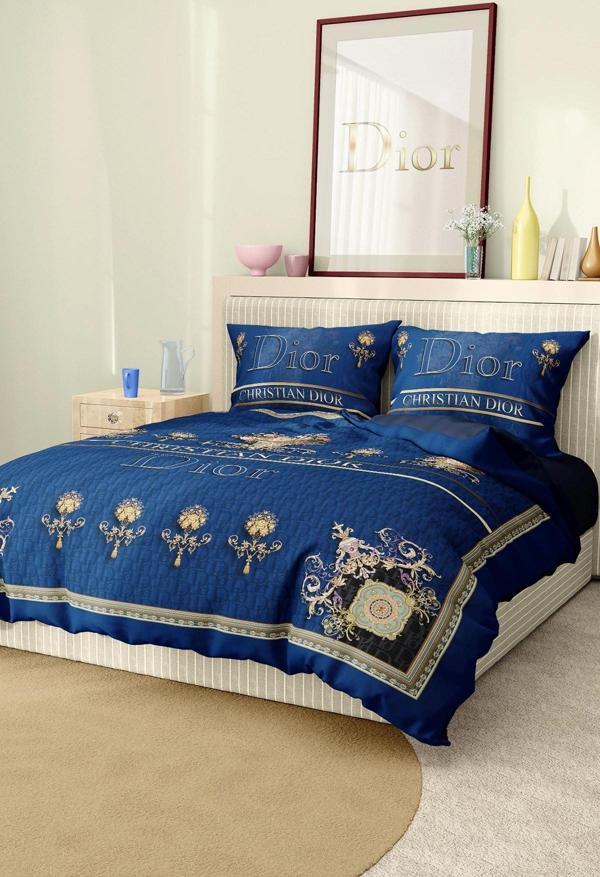 Marka Nevresim Takımı Çift Kişilik Pamuklu Saten Kumaş 6 Parça 3D Dijital Baskı Duvet Cover Set Mode - Image 1