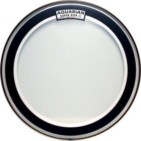 Aquarian SKII18 18 İnç Super Kick Çift Kat Clear Kick Derisi - Image 1